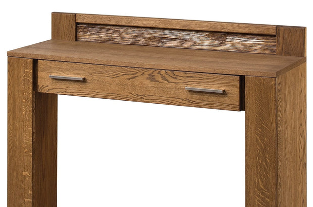 Szynaka Masa de machiaj din furnir si pal, 1 sertar Velvet 78 Stejar Rustic, L105xl42xH98 cm