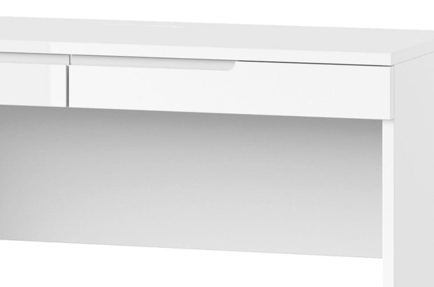 Szynaka Masa de toaleta din pal si MDF cu 2 sertare Gabrielle 31 Alb, L120xl45xH76 cm