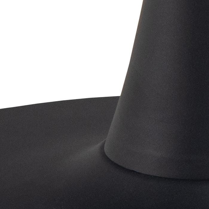 Actona Masa din ceramica si metal, Malta Negru, L90xl90xH75 cm