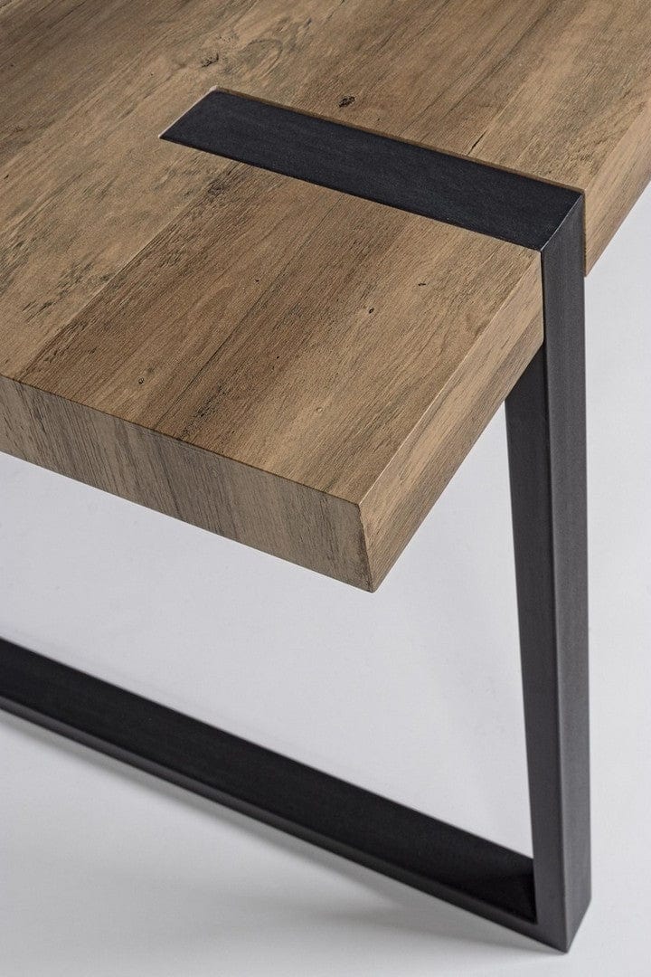 Masa din MDF si metal Bryson Natural / Negru, L180xl90xH75 cm (3)