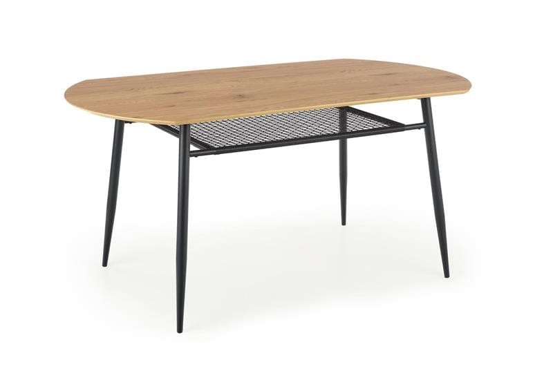 Halmar Masa din MDF si metal, Jackie Stejar Auriu / Negru, L160xl90xH77 cm