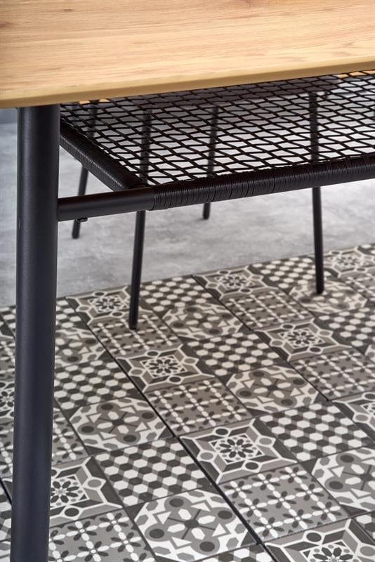 Halmar Masa din MDF si metal, Jackie Stejar Auriu / Negru, L160xl90xH77 cm