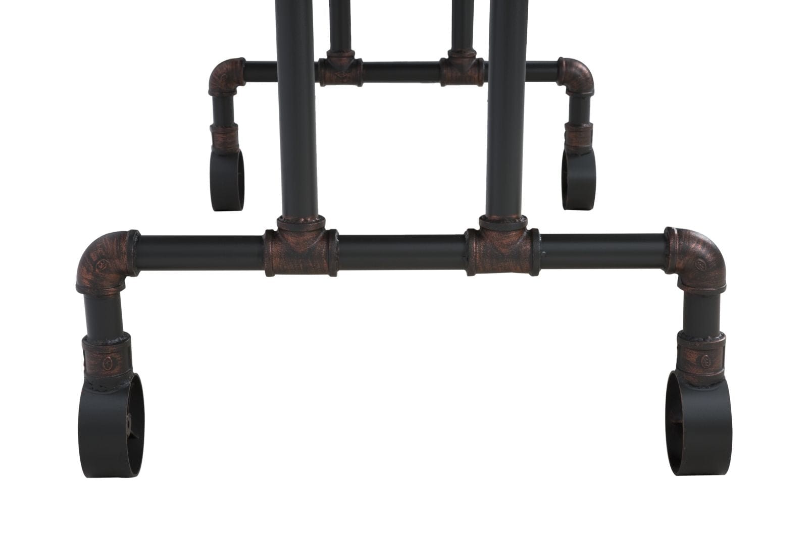 Mauro Ferretti Masa din MDF si metal Manhattan Natural / Negru, L160xl91,5xH76 cm