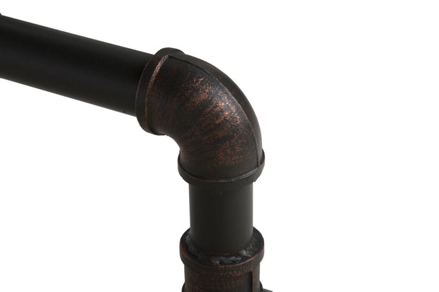 Mauro Ferretti Masa din MDF si metal Manhattan Natural / Negru, L160xl91,5xH76 cm