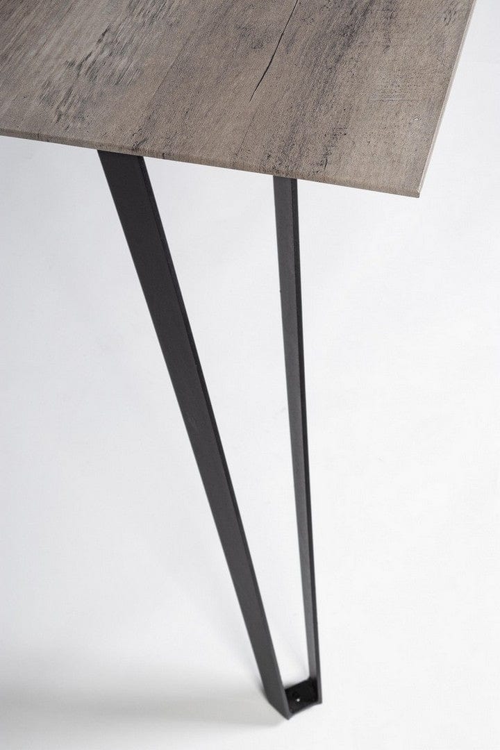 Masa din MDF si metal Martin Stejar Dark Grey / Negru, L180xl90xH75 cm (2)