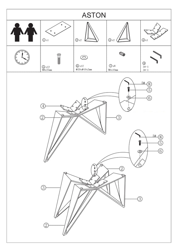 Signal Masa din MDF si sticla, Aslan Transparent / Cupru, L200xl100xH76 cm