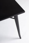 Masa din metal Minnesota Negru, L80xl80xH75 cm (1)