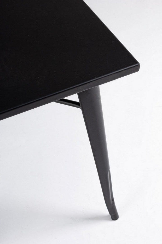 Masa din metal Minnesota Negru, L80xl80xH75 cm (1)