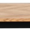 Masa din pal, furnir si MDF, Brighton Stejar / Negru, L220xl95xH75 cm (4)
