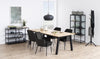 Masa din pal, furnir si MDF, Brighton Stejar / Negru, L220xl95xH75 cm (8)