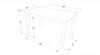 Masa din pal si MDF, Adamaris Large Stejar Lancelot / Alb, L120xl68xH75 cm (1)
