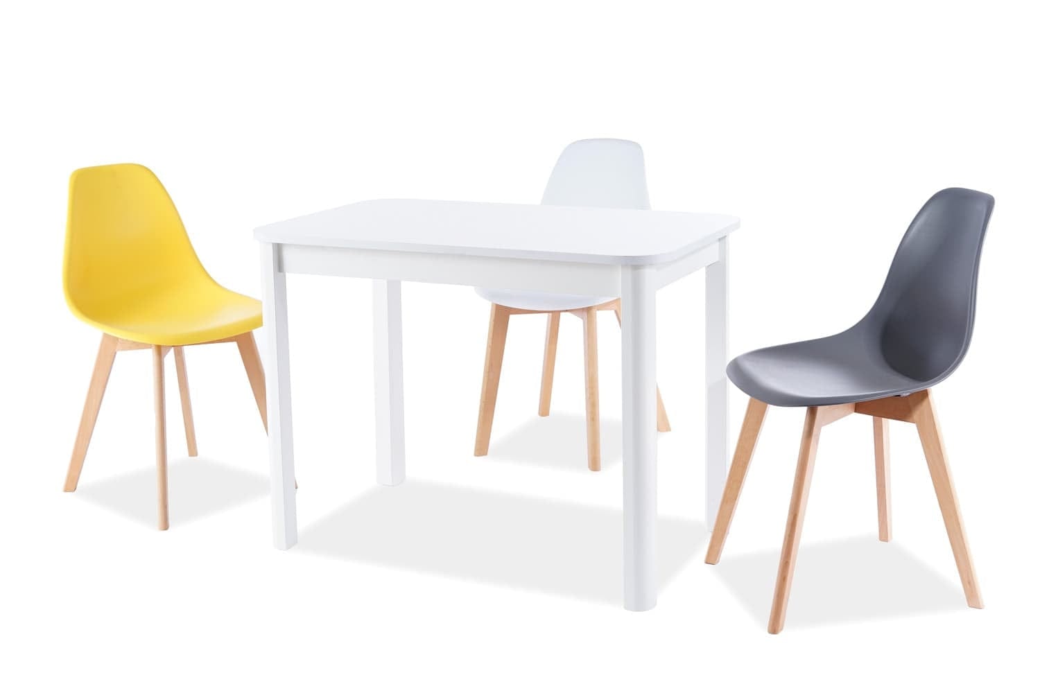 Masa din pal si MDF, Dillon I Alb, L105xl65xH75 cm (1)