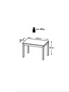 Masa din pal si MDF Kasim White, L120xl68xH76 cm (5)