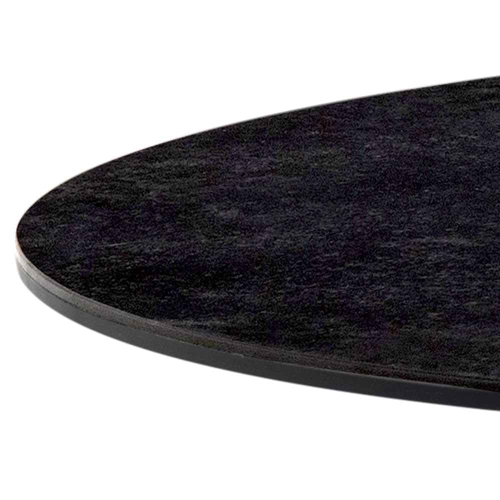 Masa din sticla, ceramica si metal Laxey Negru, L180xl90xH74 cm (4)