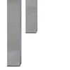 Masa din sticla si metal, Kante Transparent / Crom, L140xl90xH75 cm (5)