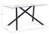 Masa din sticla si metal Lear Transparent / Negru, L140xl80xH75 cm (3)