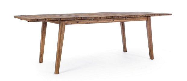 Masa extensibila de gradina / terasa din lemn de salcam, Varsavia Natural, L180-240xl90xH76 cm (2)