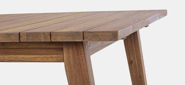 Masa extensibila de gradina / terasa din lemn de salcam, Varsavia Natural, L180-240xl90xH76 cm (6)