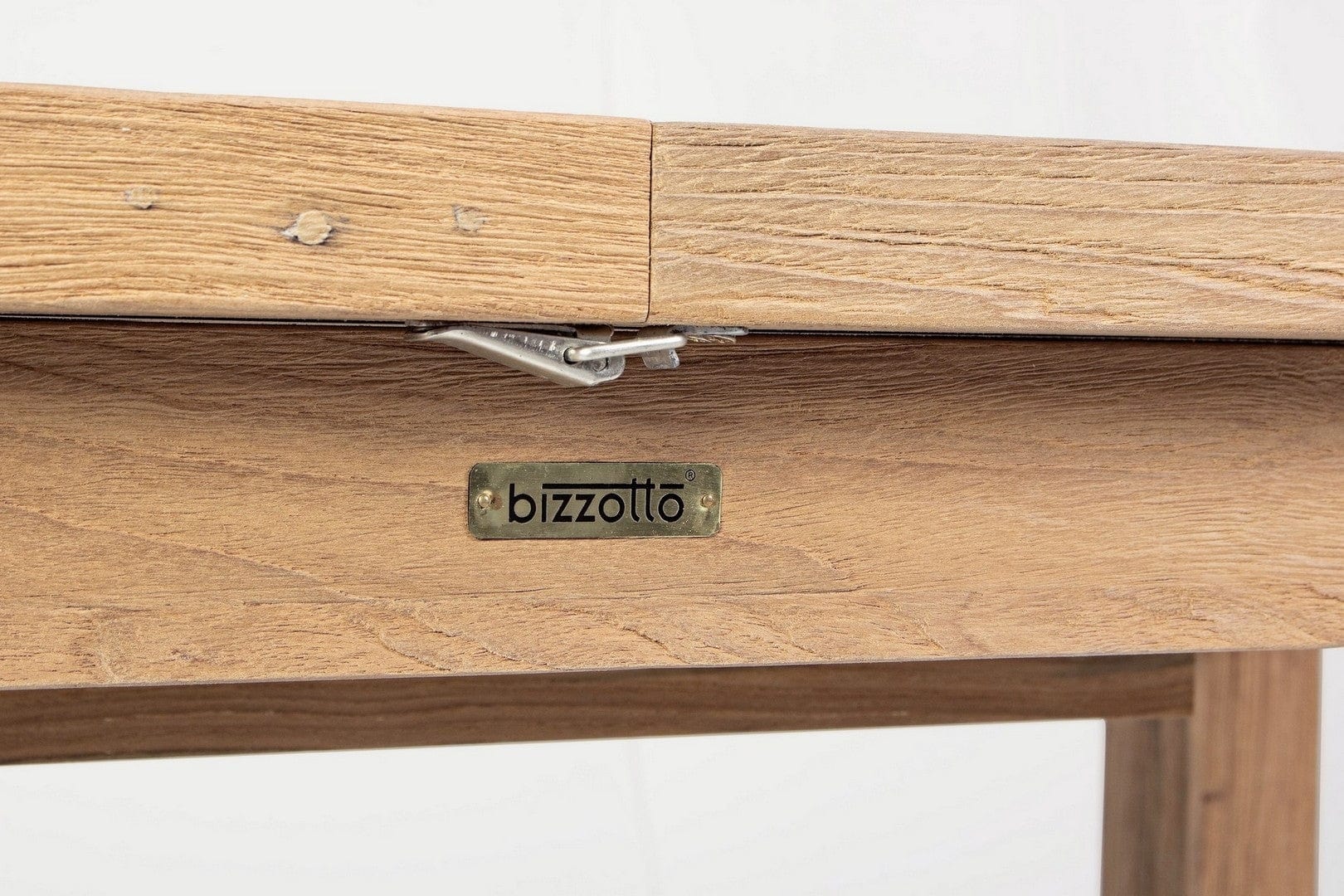 Masa extensibila de gradina / terasa din lemn de tec reciclat, Bounty Small Natural, L160-220xl95xH77 cm (7)