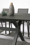 Masa extensibila de gradina / terasa din metal, Kenyon Large Antracit, L200-300xl110xH76 cm (4)