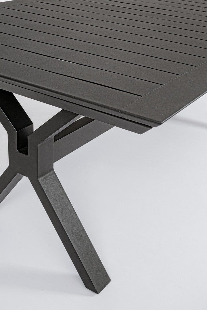 Masa extensibila de gradina / terasa din metal, Kenyon Large Antracit, L200-300xl110xH76 cm (8)