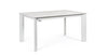 Masa extensibila din ceramica, MDF si metal Briva Small Gri Deschis / Alb, L140-200xl90xH76 cm