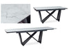 Signal Masa extensibila din ceramica, sticla si metal Bayard Alb / Negru, L160-240xl90xH76 cm