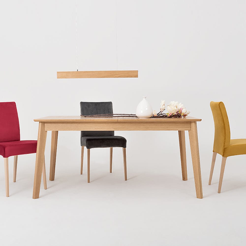 Masa extensibila din furnir si lemn, Woodyou Rectangle Stejar, L160-240xl90xH75 cm (2)