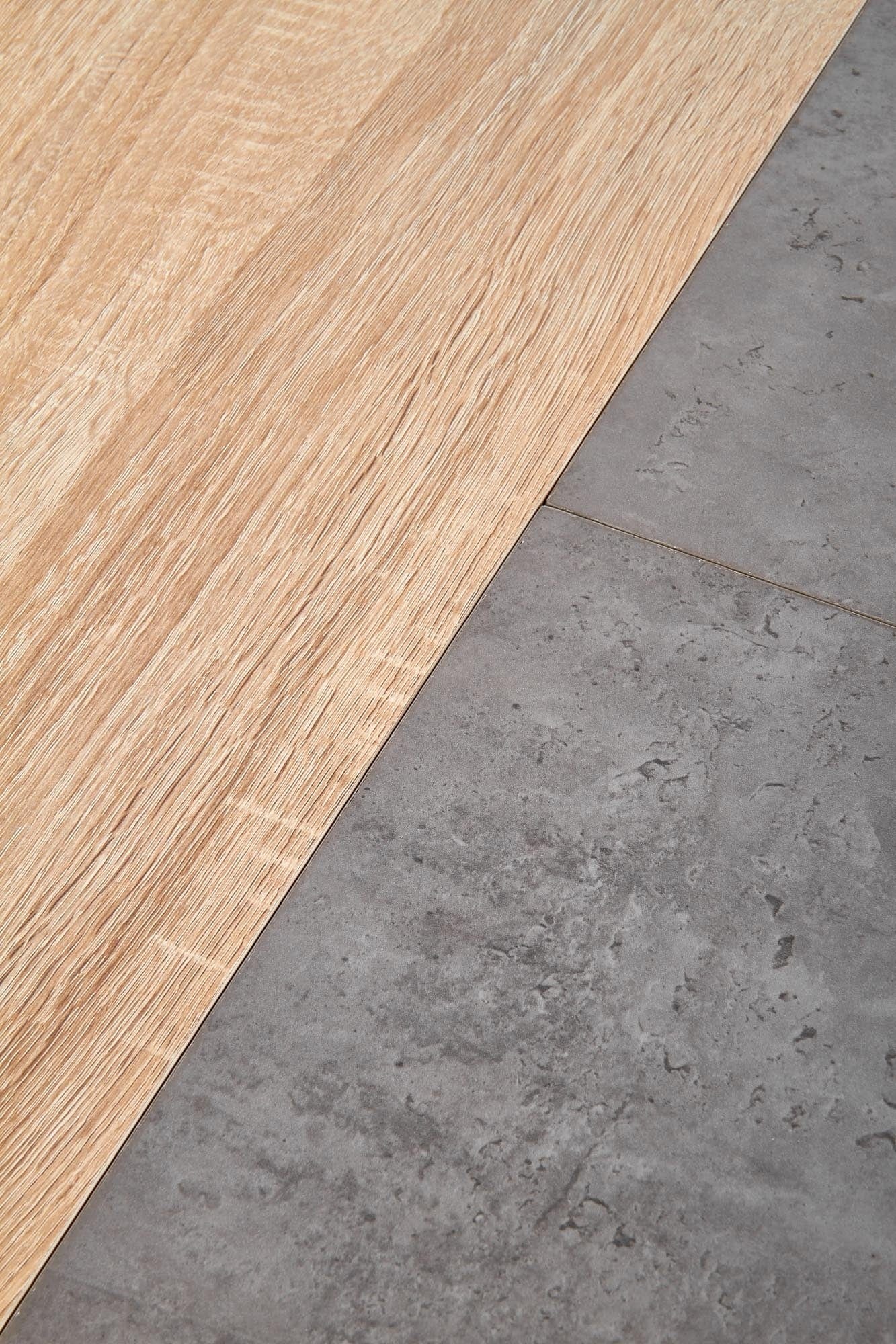 Halmar Masa extensibila din MDF, furnir si metal, Albota Stejar Sonoma / Gri / Negru, L120-160xl80xH76 cm