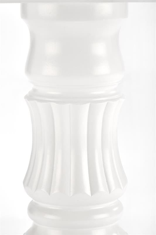 Halmar Masa extensibila din MDF si lemn Wilfred White, L90-124xl90xH75 cm