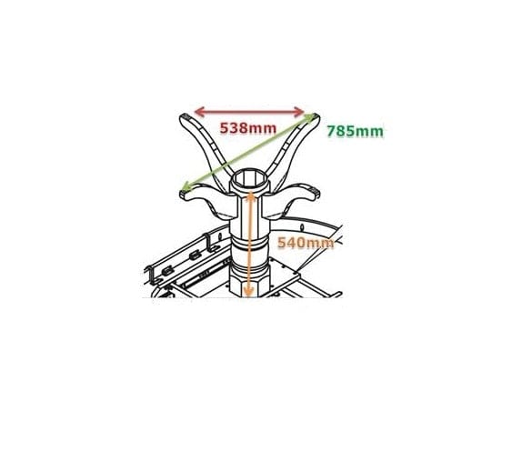 Masa extensibila din MDF si lemn Wilfred White, L90-124xl90xH75 cm (8)