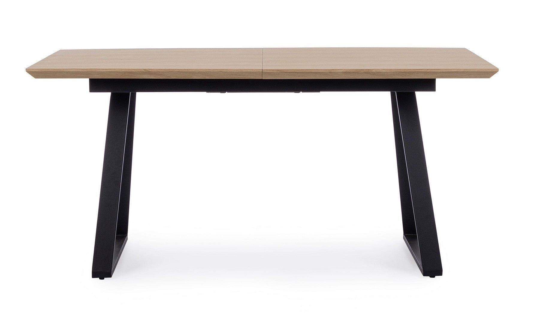 Masa extensibila din MDF si metal Collins Natural / Negru, L160-200xl90xH76 cm (3)