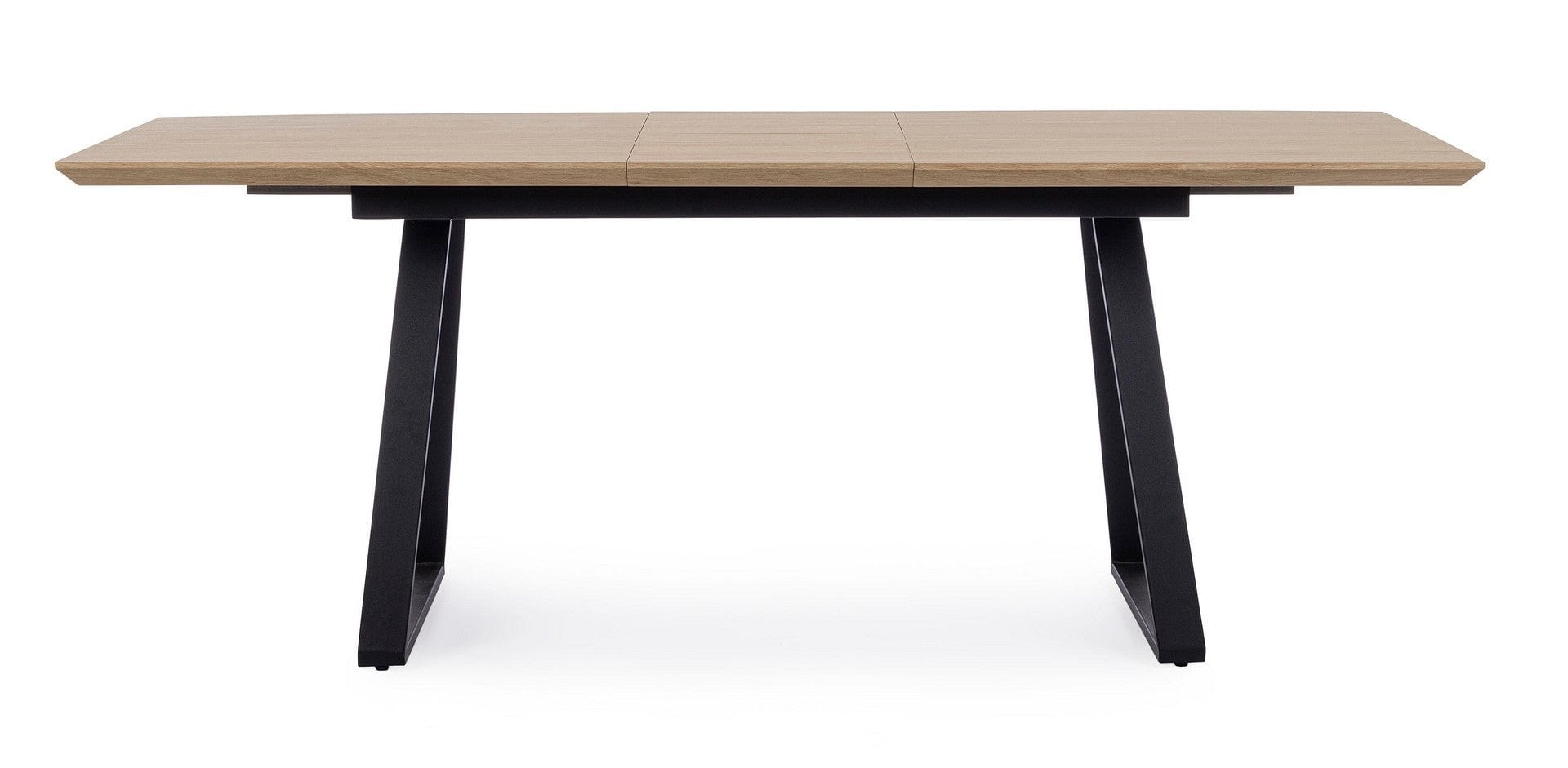 Masa extensibila din MDF si metal Collins Natural / Negru, L160-200xl90xH76 cm (4)