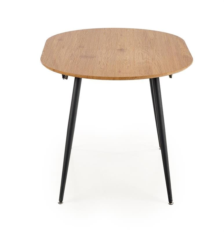 Halmar Masa extensibila din MDF si metal, Colorindo Stejar Auriu / Negru, L120-160xl80xH74 cm