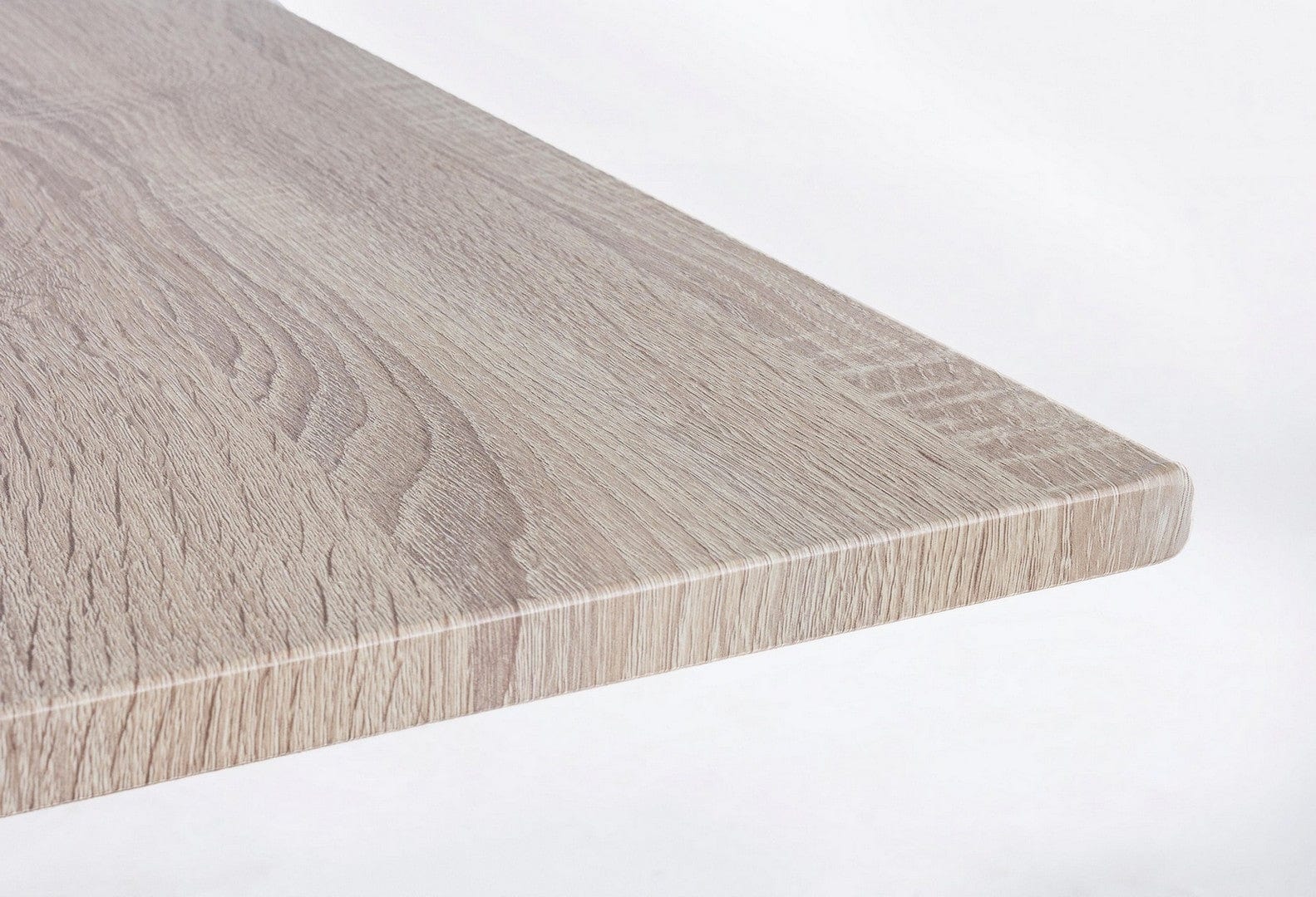 Masa extensibila din MDF si metal Courtney Natural / Negru, L120-160xl80xH76,5 cm (4)