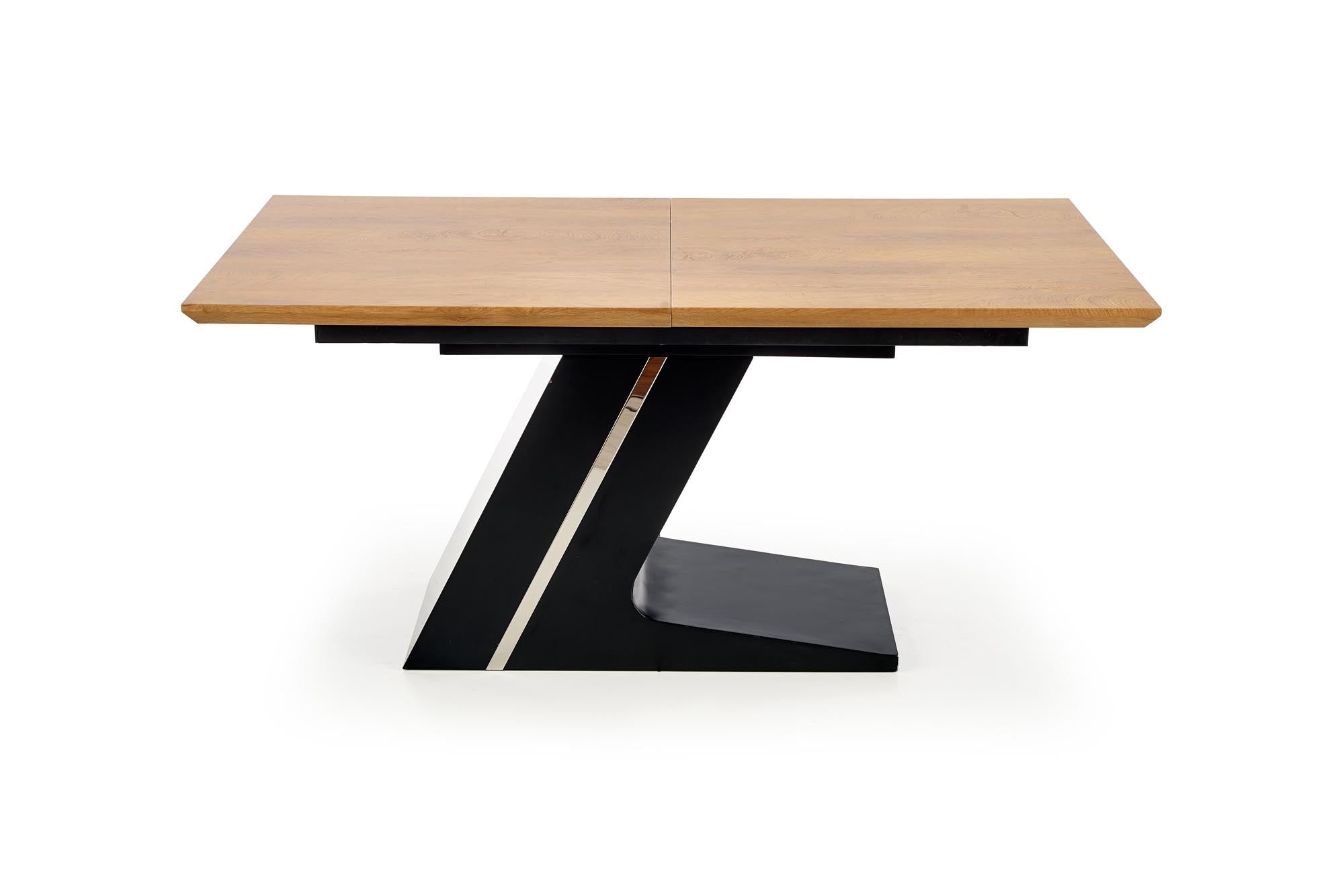 Halmar Masa extensibila din MDF si metal Fergal Stejar / Negru, L160-220xl90xH75 cm