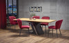 Halmar Masa extensibila din MDF si metal Fergal Stejar / Negru, L160-220xl90xH75 cm