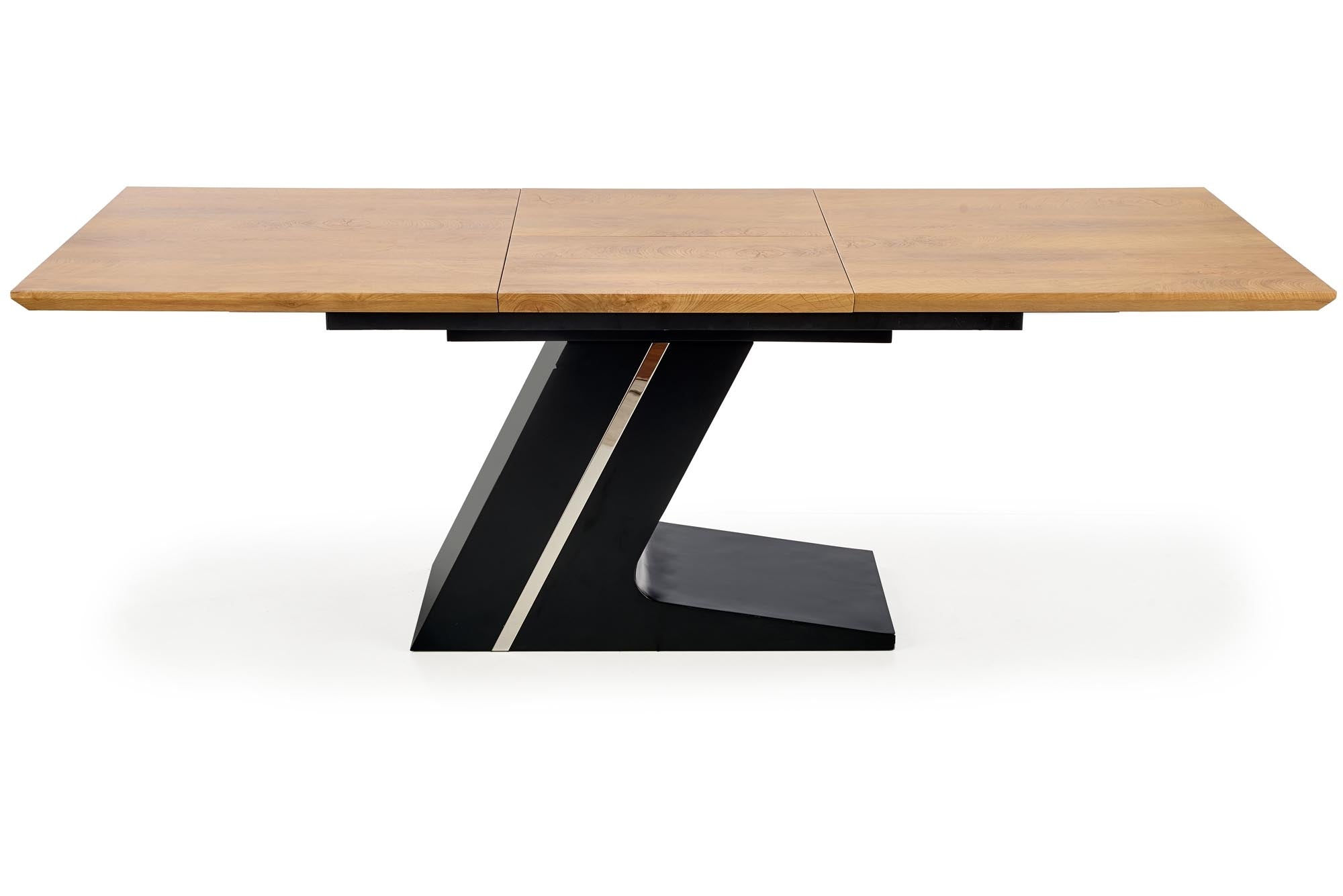Halmar Masa extensibila din MDF si metal Fergal Stejar / Negru, L160-220xl90xH75 cm