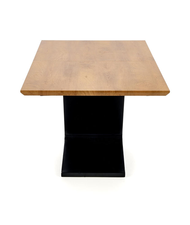 Halmar Masa extensibila din MDF si metal Fergal Stejar / Negru, L160-220xl90xH75 cm