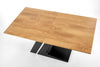 Halmar Masa extensibila din MDF si metal Fergal Stejar / Negru, L160-220xl90xH75 cm