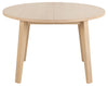 Masa extensibila din pal, furnir si lemn, A-Line Stejar White Wash, Ø120-220xH75 cm (1)