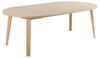 Masa extensibila din pal, furnir si lemn, A-Line Stejar White Wash, Ø120-220xH75 cm (2)