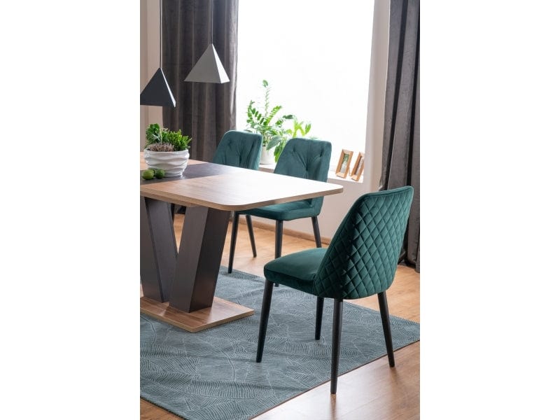 Signal Masa extensibila din pal Powell Stejar Wotan / Maro, L136-176xl80xH76 cm