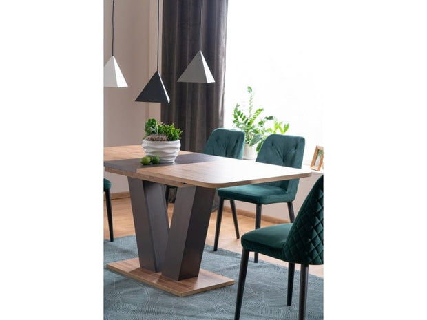 Signal Masa extensibila din pal Powell Stejar Wotan / Maro, L136-176xl80xH76 cm