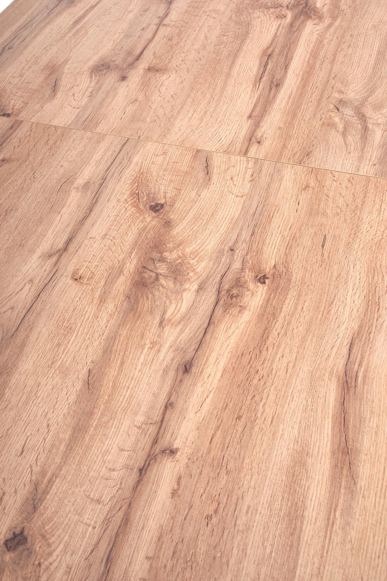 Halmar Masa extensibila din pal si metal, Vilmos Large Stejar Wotan / Negru, L160-210xl90xH74 cm