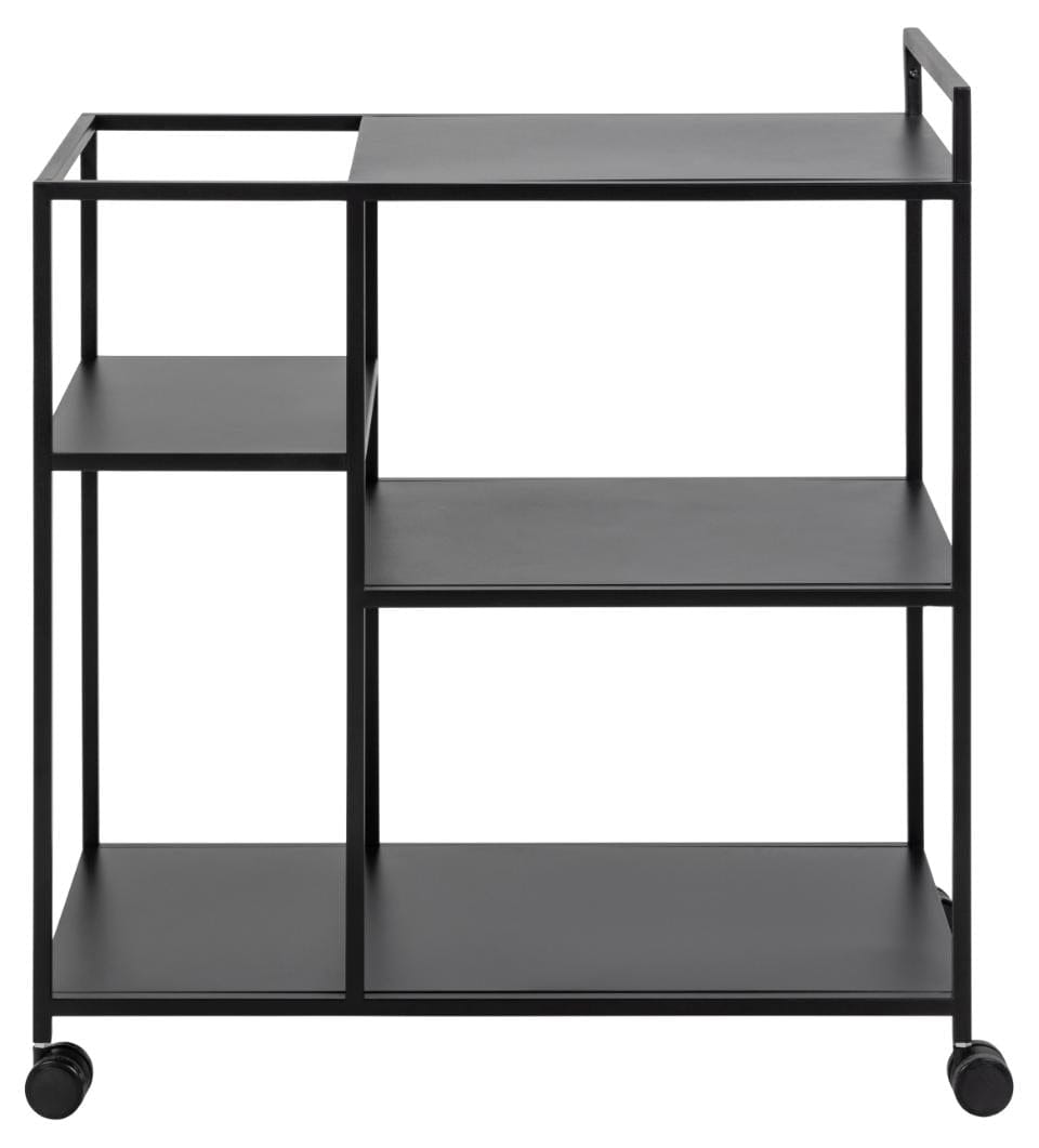 Masa minibar mobila din metal, Newcastle Negru, L78xl40xH85 cm (3)