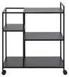 Masa minibar mobila din metal, Newcastle Negru, L78xl40xH85 cm (3)