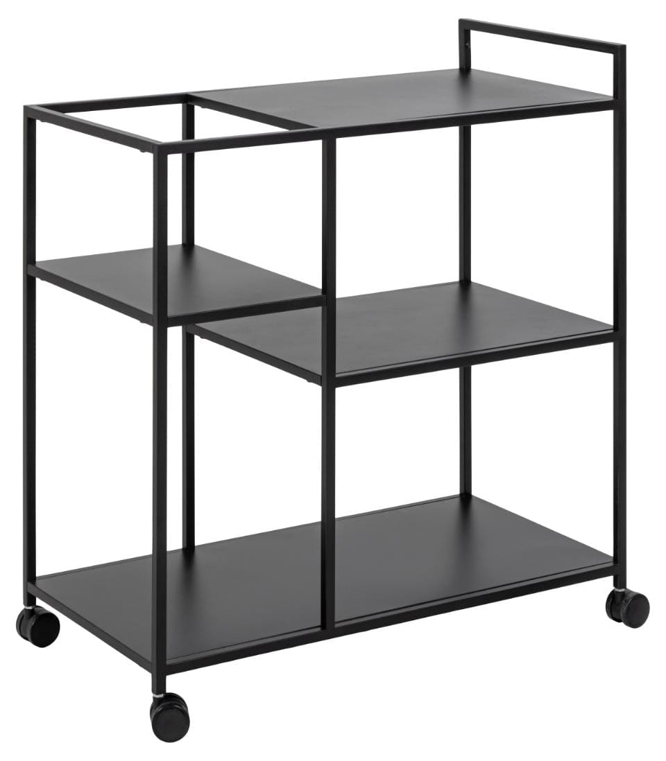 Masa minibar mobila din metal, Newcastle Negru, L78xl40xH85 cm (4)