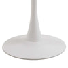 Masa rotunda din ceramica si metal, Malta Marmura / Alb, Ø90xH75 cm (2)