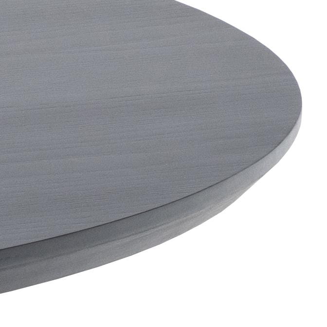 Masa rotunda din MDF, furnir si lemn, Malika Negru, Ø120xH75 cm (4)